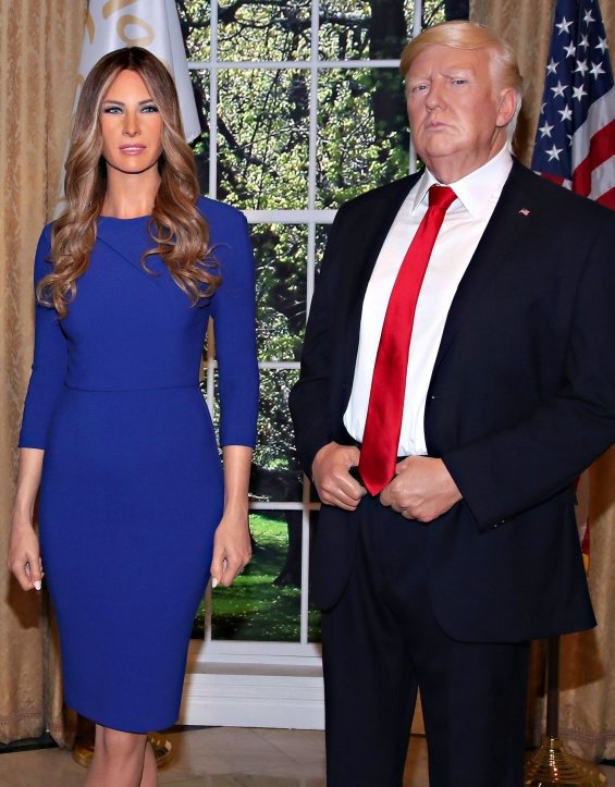 Melania Tramp, Wax Figure, Melania Trump Wax Figure, Donald Trump
