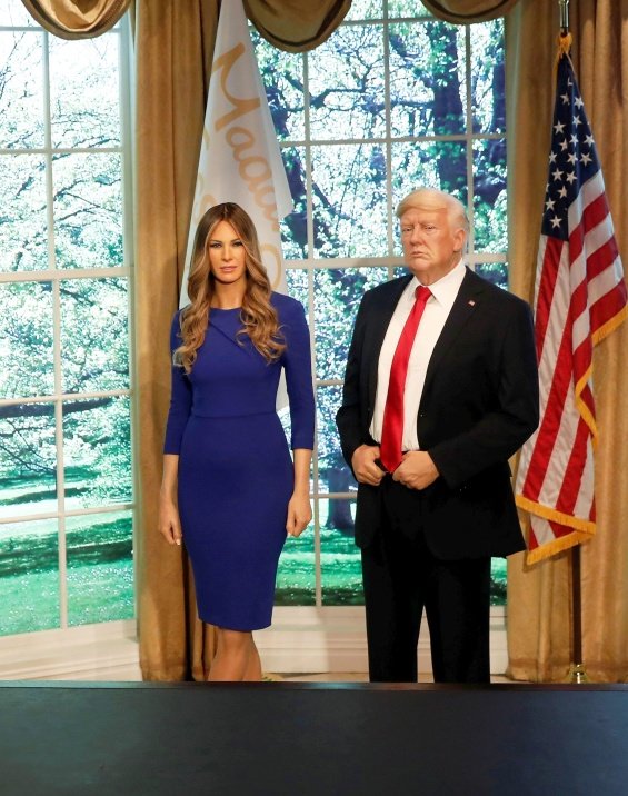 Melania Tramp, Wax Figure, Melania Trump Wax Figure, Donald Trump