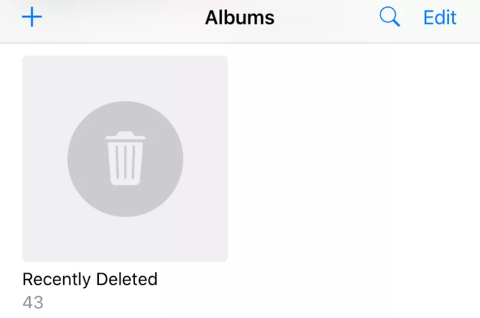 iOS, Deleted Images, Trash Folder, Picture