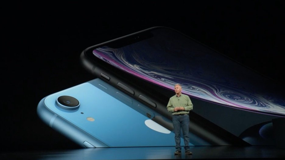 Apple iPhone XR in blue color.
