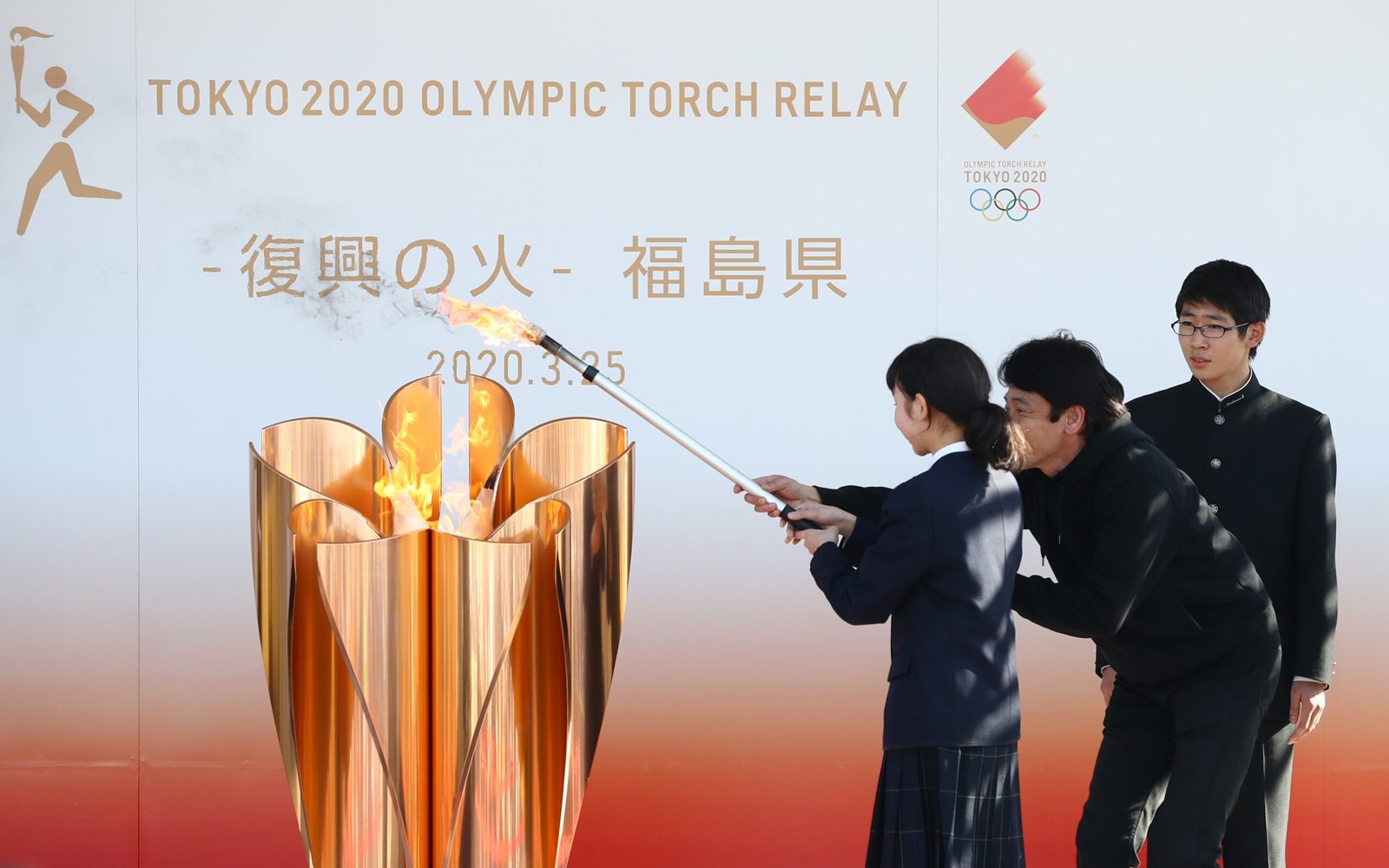 The Olympic flame 