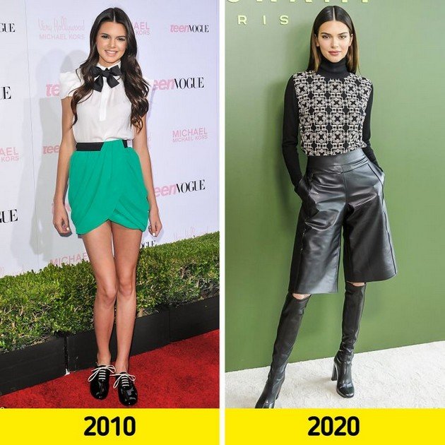 Kendall Jenner "Before and after" photo comparisons