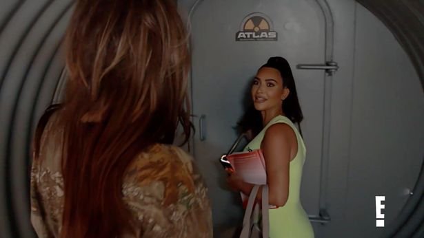 Kim and Khloé test a luxury bunker for survival in the final episode of their reality show Keeping Up With The Kardashians