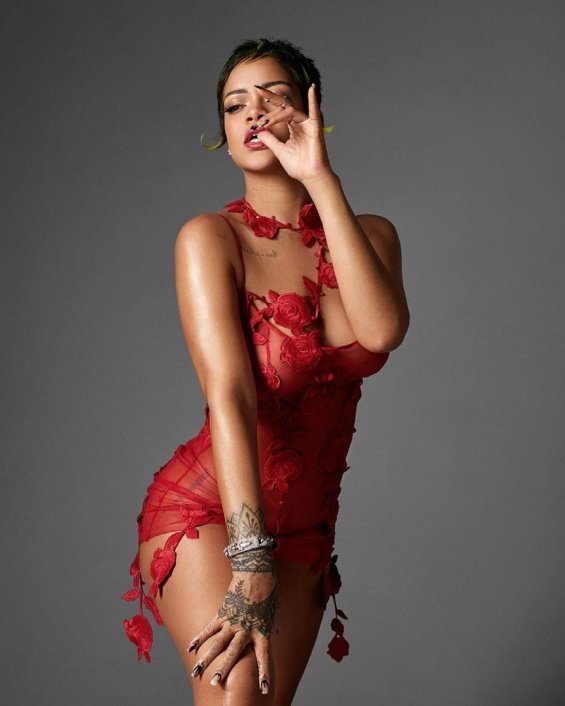 Brave diva: Rihanna in a new editorial for the Vogue Italia
