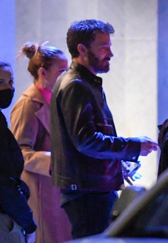 No longer hiding the relationship: Jennifer Lopez and Ben Affleck embracing on an evening out