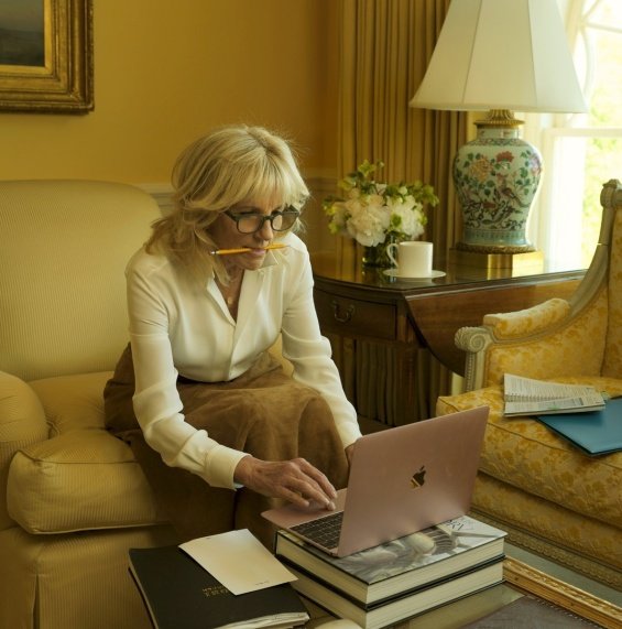 First Lady Jill Biden and President Joe filmed a photoshoot at the White House for Vogue