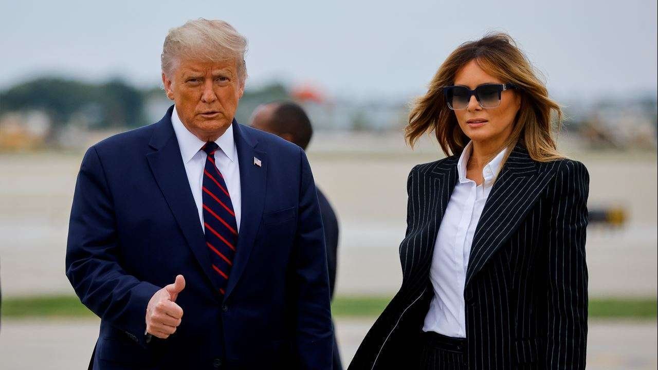 Smiling, elegant and arrogant: Melania Trump is seen in public, after months of media illegality