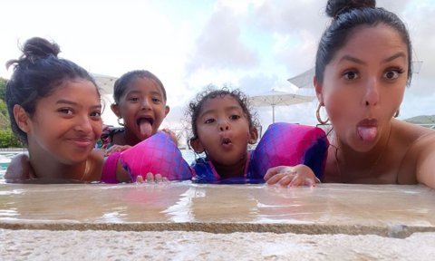 Kobe's 4 beauties: Vanessa Bryant and daughters enjoy Jamaica water antics