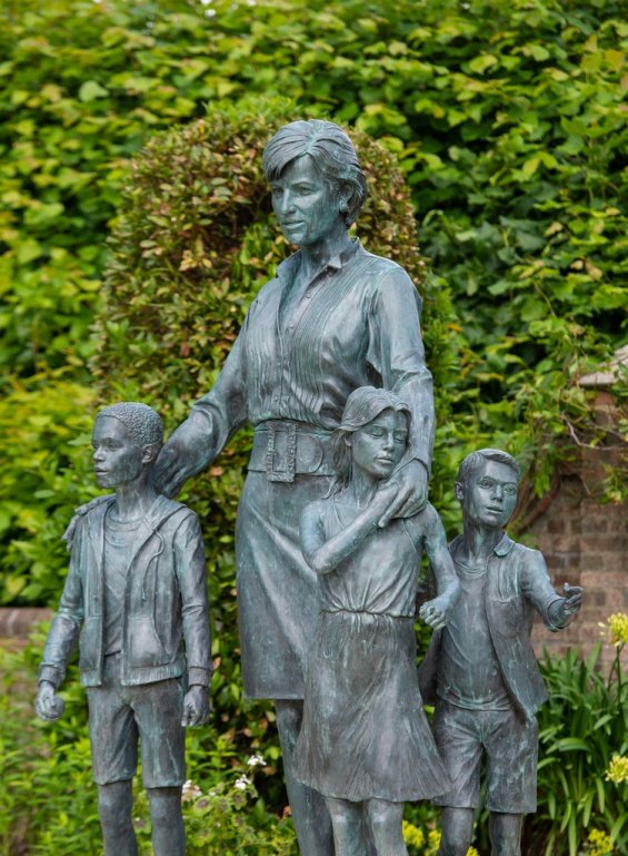 Princes William and Harry team up to unveil a new statue of Princess Diana