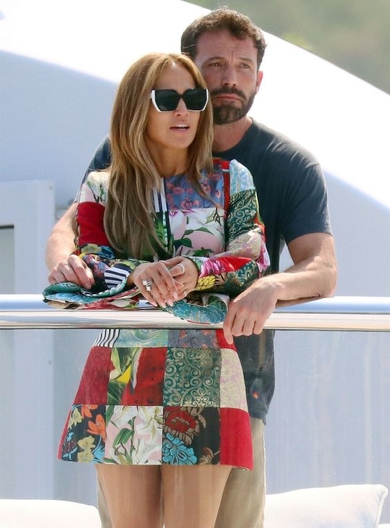 Jennifer Lopez celebrated her 52nd birthday in a bikini, passionately kissing Ben Affleck on a yacht