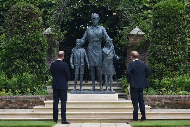 Revealed verses under the statue of Lady Di: Have special meaning for her sons and her