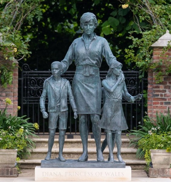 Princes William and Harry team up to unveil a new statue of Princess Diana