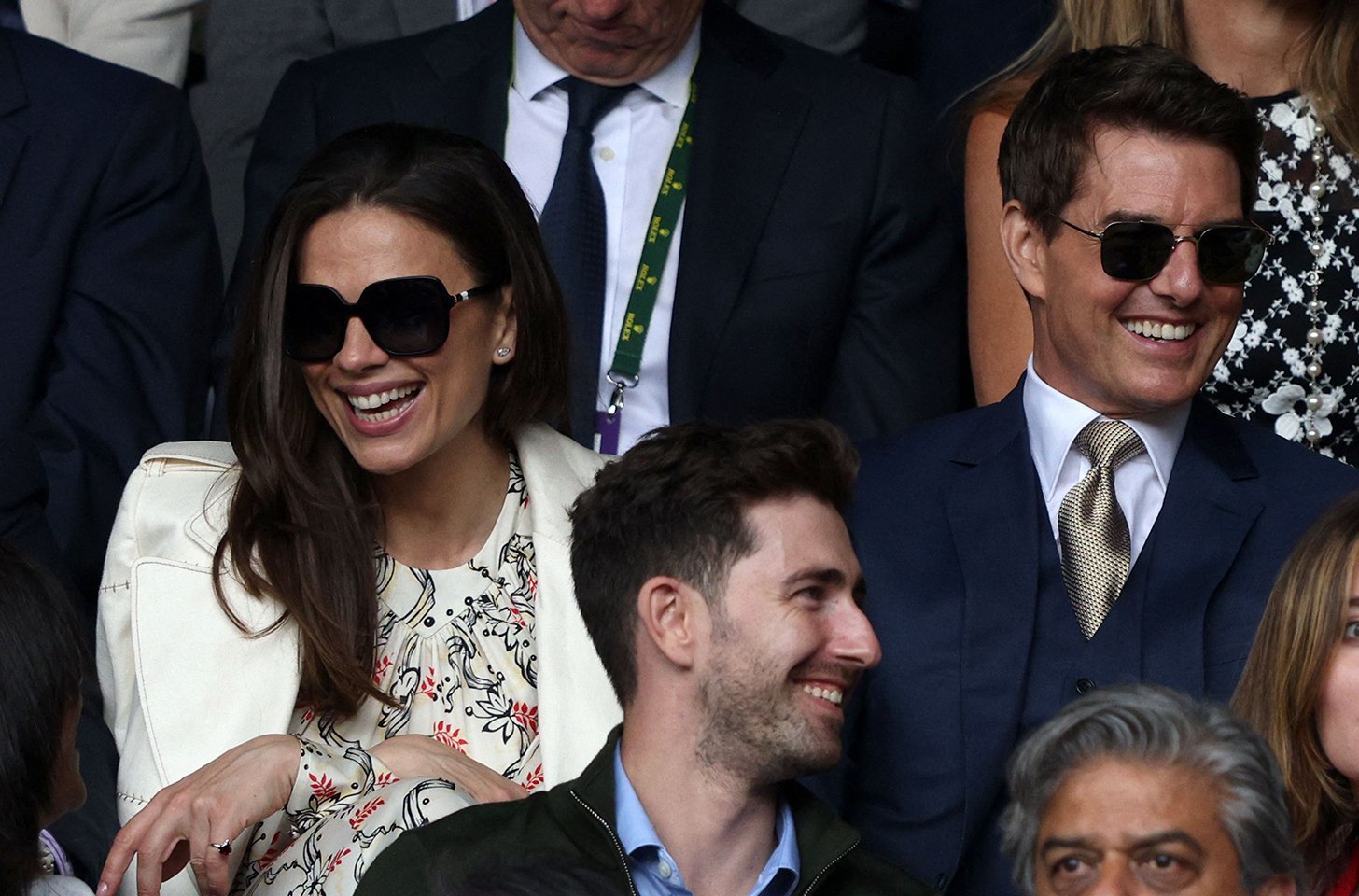 Tom Cruise and his girlfriend Hayley Atwell followed Wimbledon