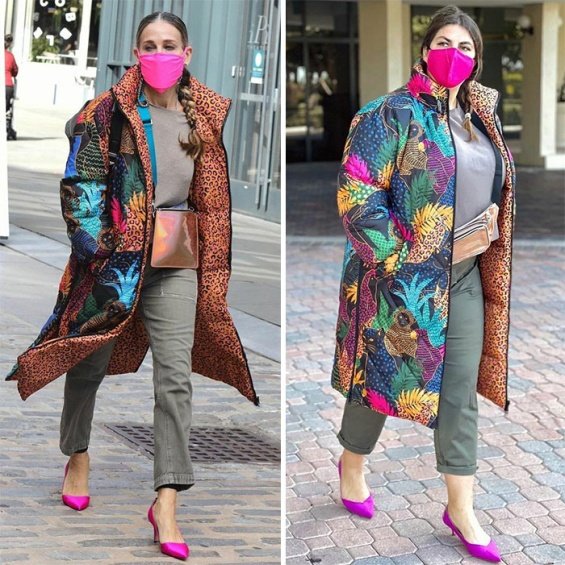 A plus-size blogger copies celebrity stylings to show that anyone can wear anything