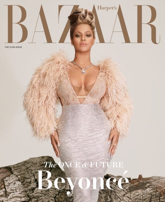 Beyoncé experiments stylistically in an editorial for Harper's Bazaar