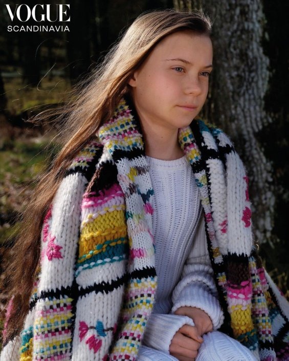 18-year-old activist Greta Thunberg on the cover of Vogue Scandinavia