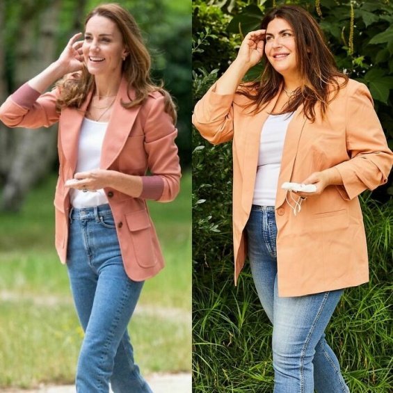 A plus-size blogger copies celebrity stylings to show that anyone can wear anything