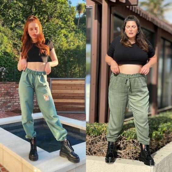 A plus-size blogger copies celebrity stylings to show that anyone can wear anything