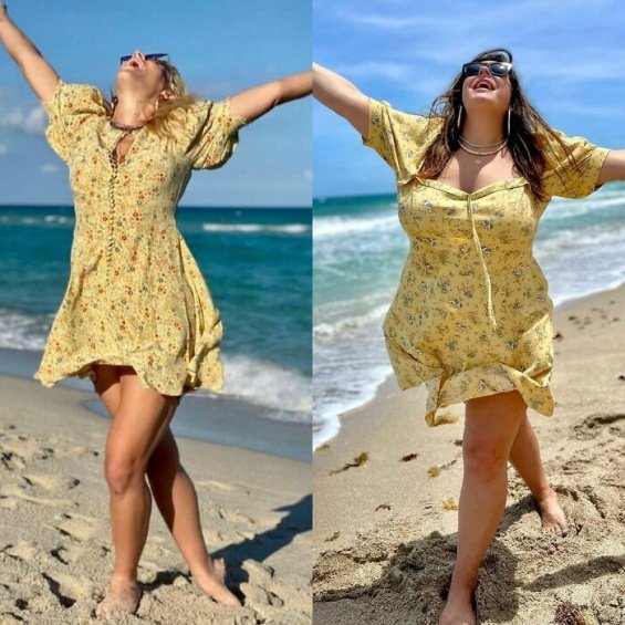 A plus-size blogger copies celebrity stylings to show that anyone can wear anything