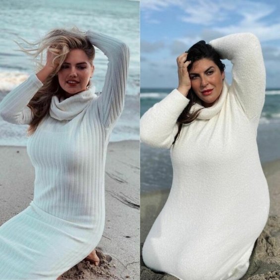 A plus-size blogger copies celebrity stylings to show that anyone can wear anything