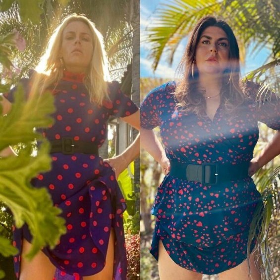 A plus-size blogger copies celebrity stylings to show that anyone can wear anything