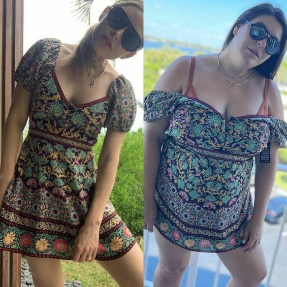 A plus-size blogger copies celebrity stylings to show that anyone can wear anything