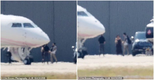 He survived a tragic plane crash and 13 years later Travis boarded a plane for the first time - Kourtney Kardashian held him by the arm