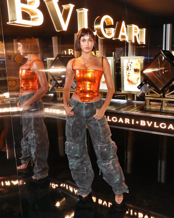 Irina Shayk in a tight corset at Bulgari party - Fashion owl or fashion hit?