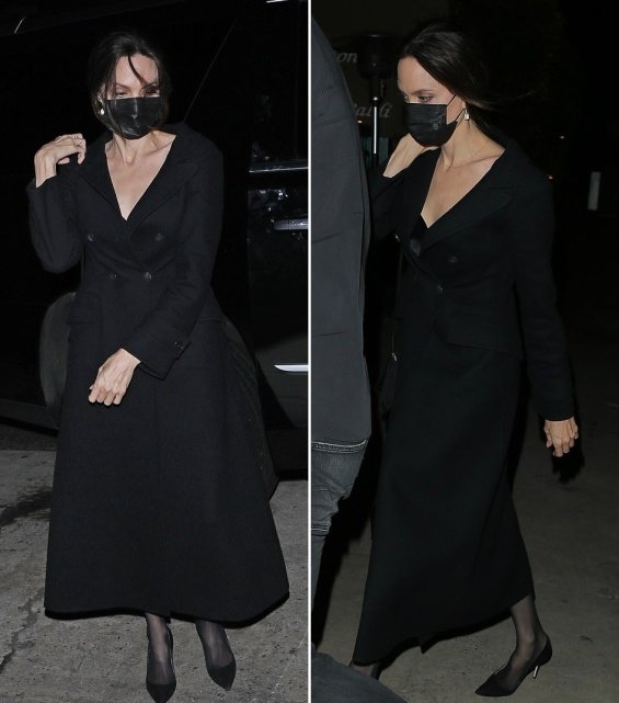 Angelina Jolie again at dinner with The Weeknd - Rumors are circulating that they are in a relationship