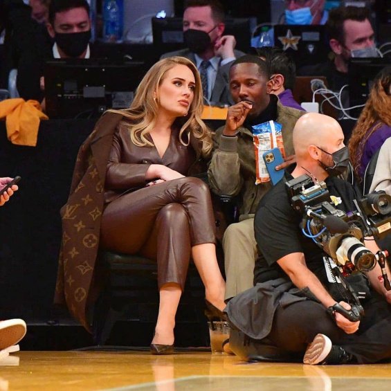 Adele photographed with Rich Paul at a basketball game after openly admitting she was happy with him
