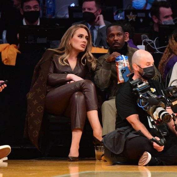 Adele photographed with Rich Paul at a basketball game after openly admitting she was happy with him