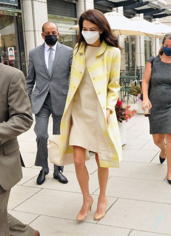 Amal Clooney in business styling in Washington