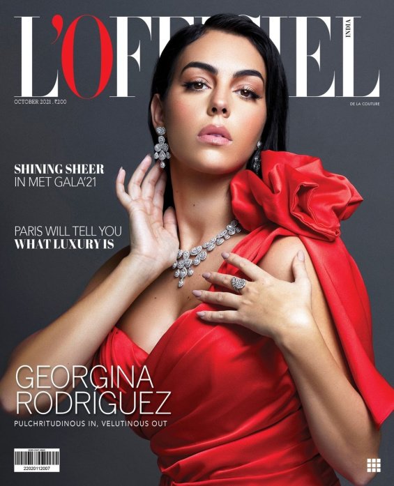 Georgina Rodriguez charming in an editorial for L'Officiel India