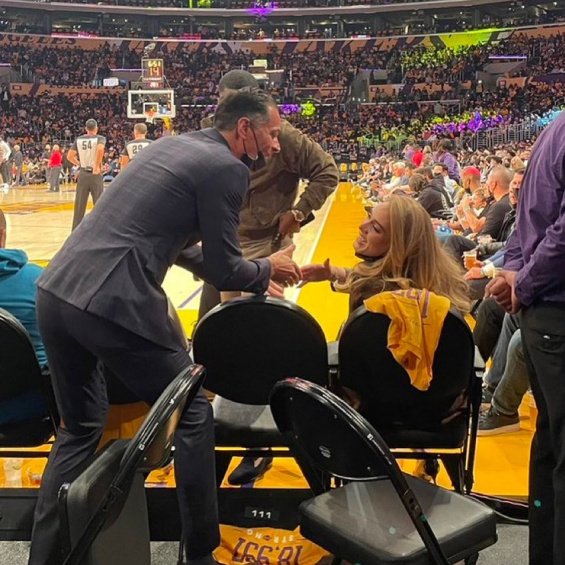 Adele photographed with Rich Paul at a basketball game after openly admitting she was happy with him