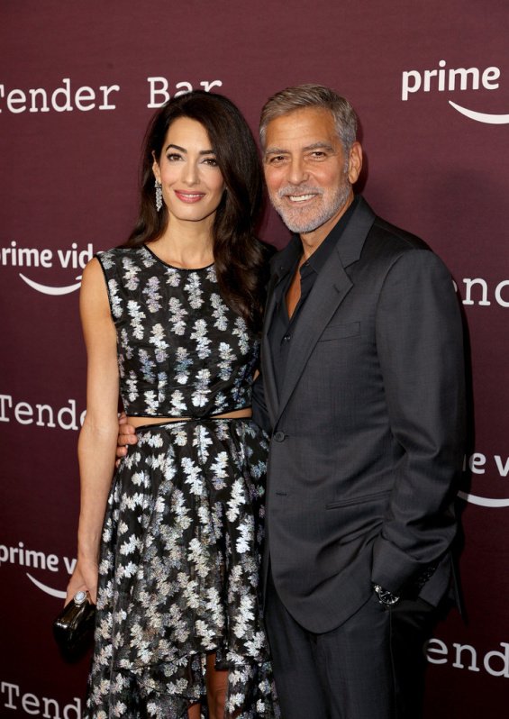 George and Amal Clooney at the premiere of his new movie The Tender Bar - Charming Couple