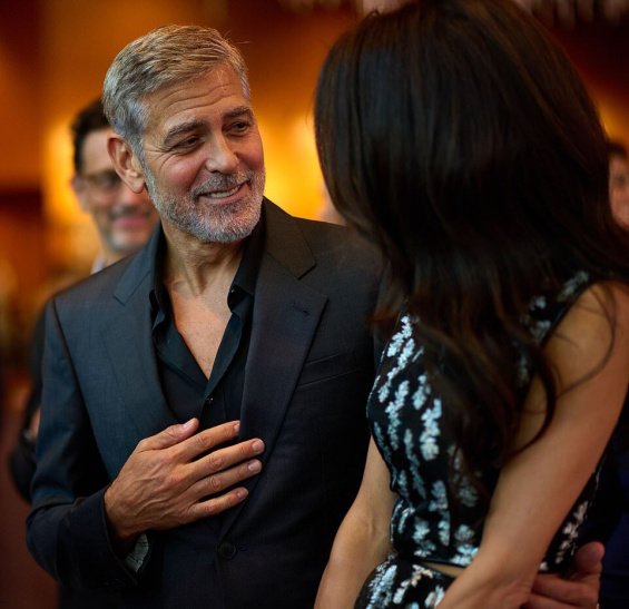 George and Amal Clooney at the premiere of his new movie The Tender Bar - Charming Couple