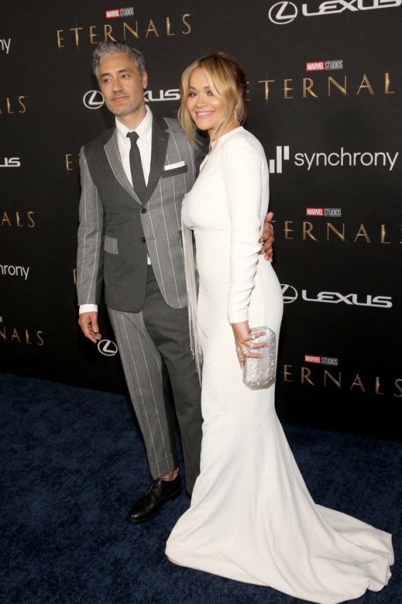 Happy couple: Rita Ora with her beloved Taika Waititi at the premiere of the new movie Eternals