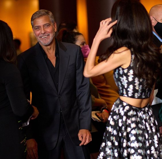 George and Amal Clooney at the premiere of his new movie The Tender Bar - Charming Couple