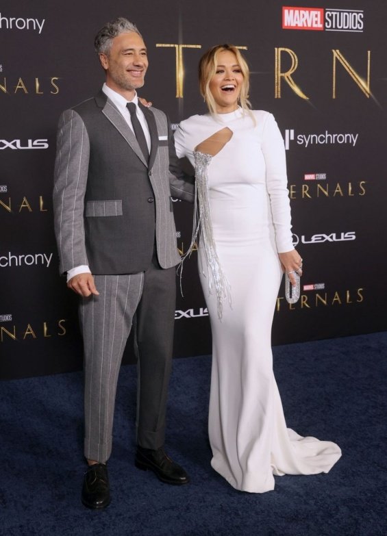 Happy couple: Rita Ora with her beloved Taika Waititi at the premiere of the new movie Eternals