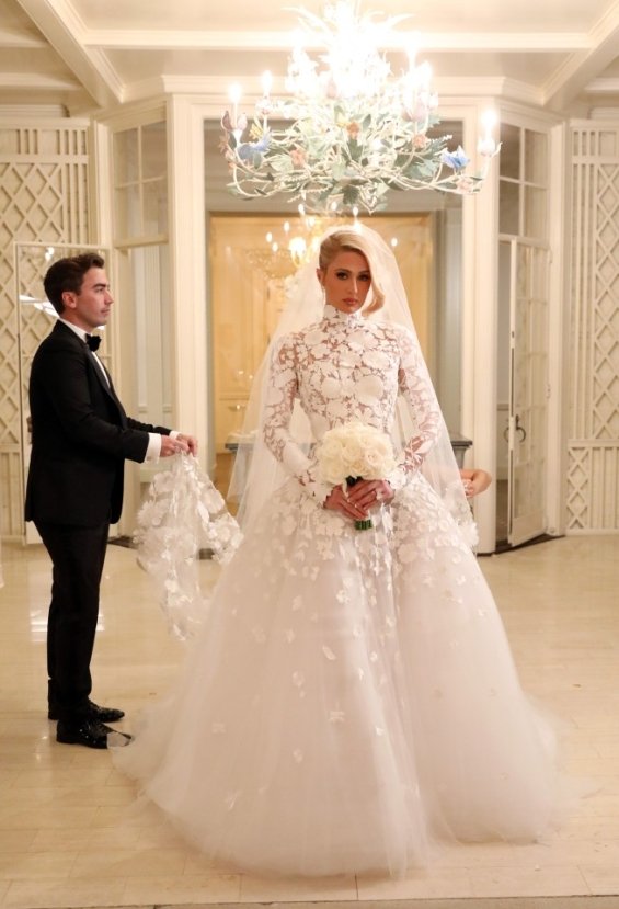 Take a look at Paris Hilton wedding photos 4 wedding dresses and a