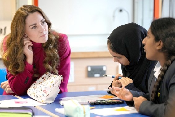 Duchess Catherine visits a school in London