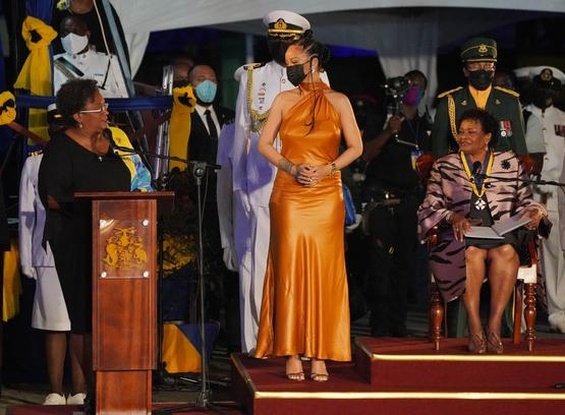 Rihanna was named National Hero on the day Barbados became a Republic