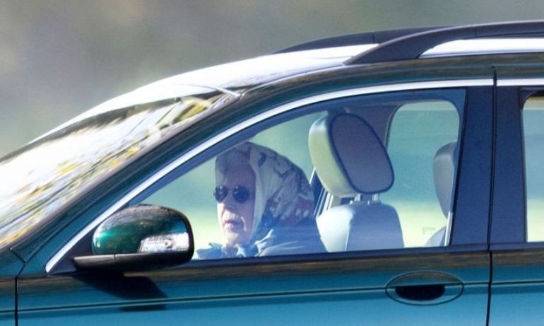 Indestructible: Queen Elizabeth "runs away" from Windsor in her favorite car
