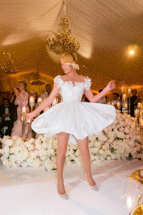 Take a look at Paris Hilton wedding photos - 4 wedding dresses and a few days of celebration