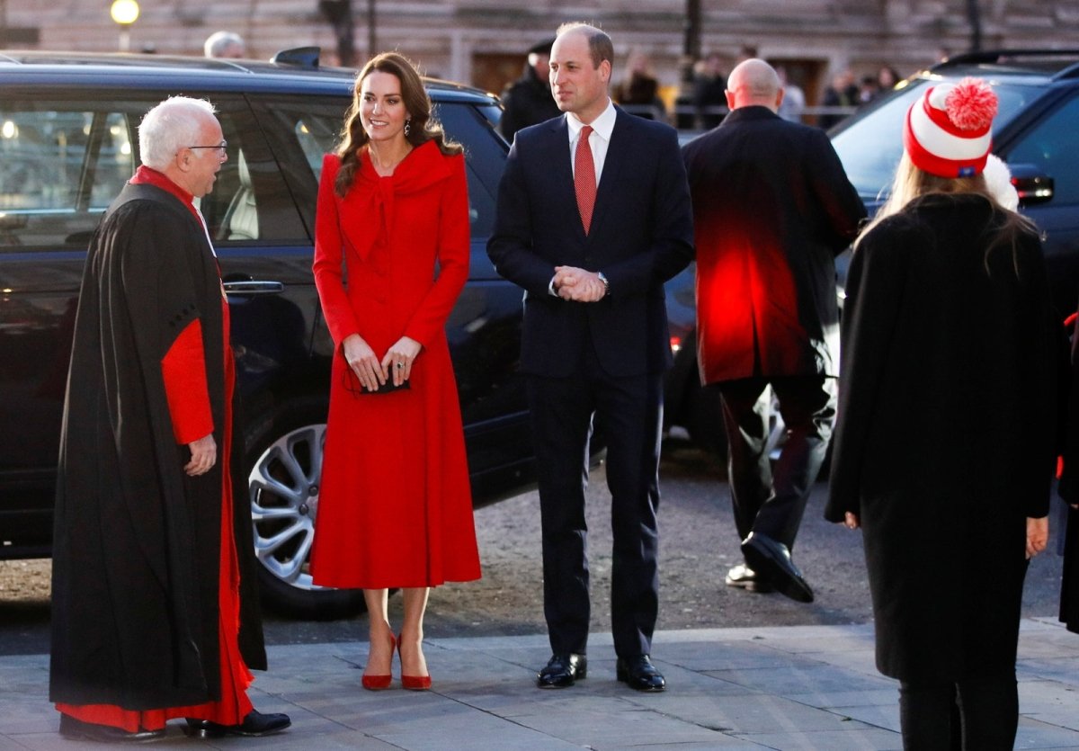 Duchess Catherine at a Christmas concert with Prince William