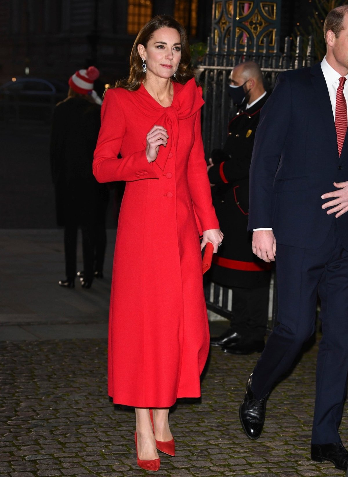 Duchess Catherine at a Christmas concert with Prince William