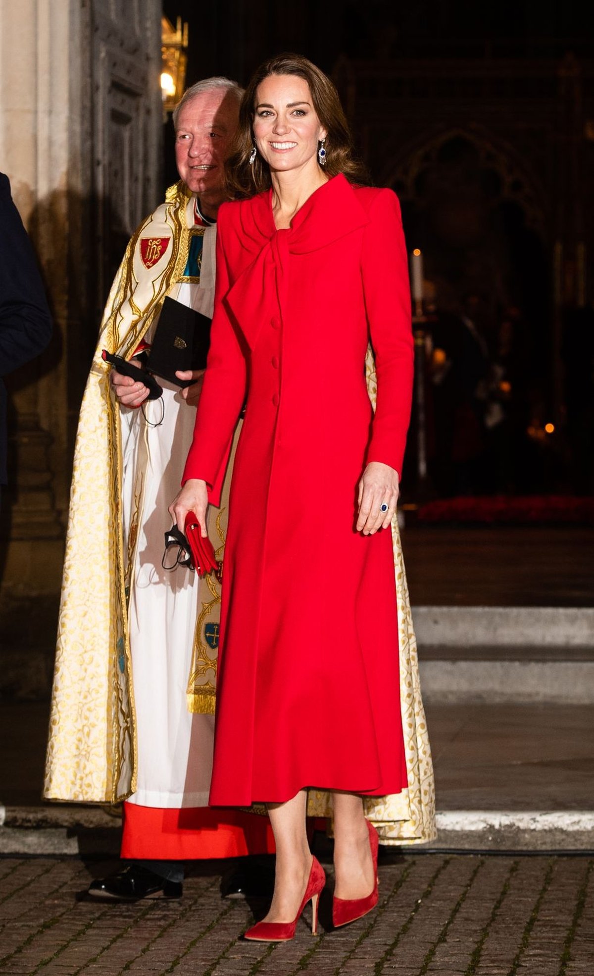 Duchess Catherine at a Christmas concert with Prince William