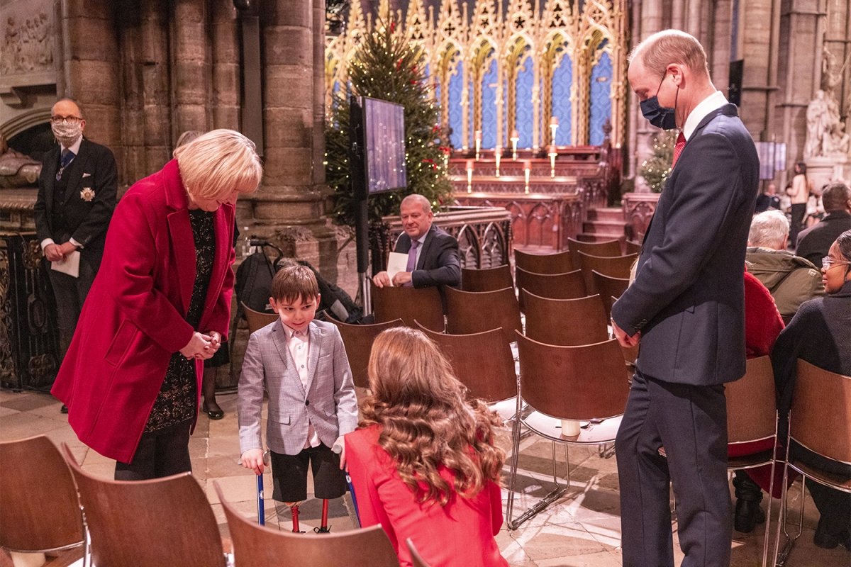 Duchess Catherine at a Christmas concert with Prince William