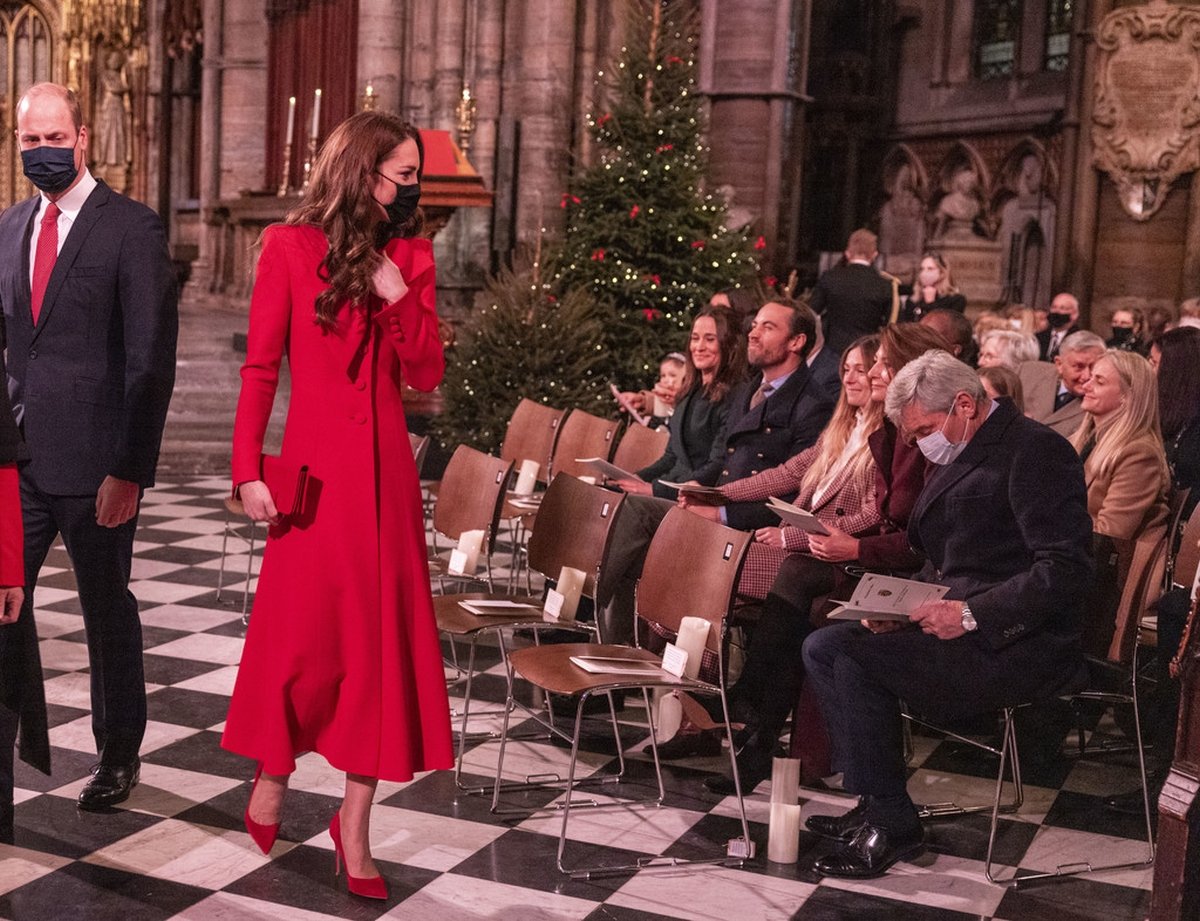 Duchess Catherine at a Christmas concert with Prince William