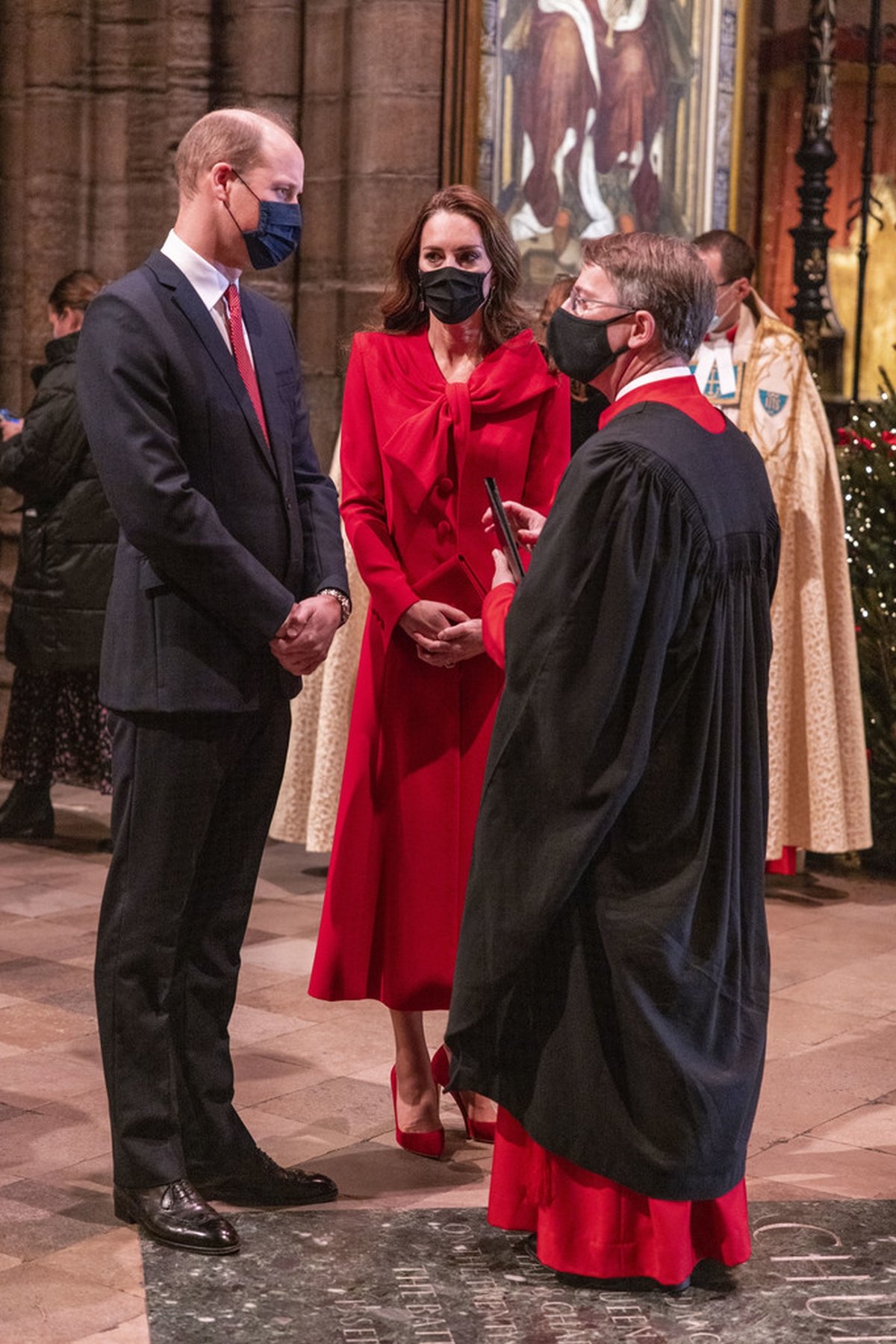 Duchess Catherine at a Christmas concert with Prince William